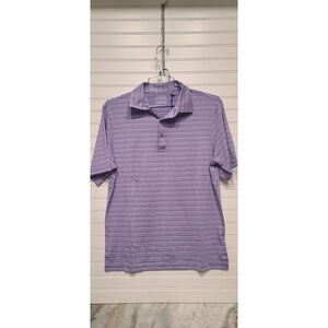 Ahead Performance Dusk Striped Golf Polo Shirt Size S NWT